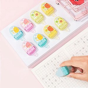 Borracha com Capa Protetora Picolé -  Sortido - 6x3x1cm - Caixa - 12 unidades - Deli - Rizzo