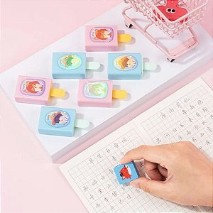 Borracha Mágica com Capa Protetora PVC - Sortido - 6x3x1cm - Caixa - 12 unidades - Deli - Rizzo