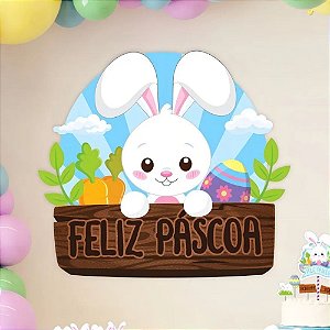 Painel Decorativo de Páscoa - Feliz Páscoa - 49x52cm - 1 unidade - Piffer - Rizzo