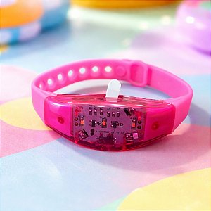 Pulseira Sensor de Movimento com Luz - Rosa  - 1 unidade - Rizzo