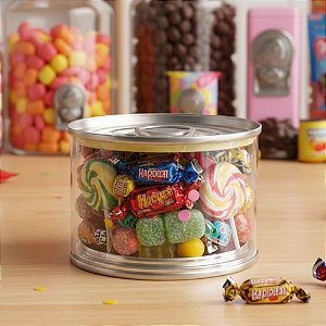 Lata Clean - Transparente - 6x6x4,5cm - 12 unidades - Rizzo