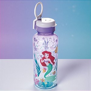 Garrafa Abre Fácil - Ariel - 600ml - Disney Original - 1 unidade - Plasútil - Rizzo
