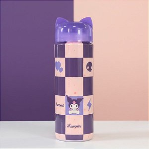 Garrafa de Plástico Lúdica - Kuromi - Hello Kitty - 500ml - 1 unidade - Plasútil - Rizzo