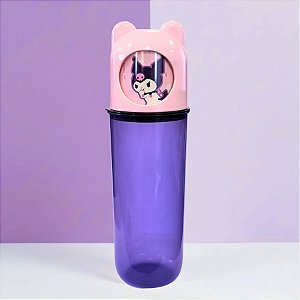 Porta Escovas Kuromi - Hello Kitty - Rosa - 370ml - 1 unidade - Plasútil - Rizzo