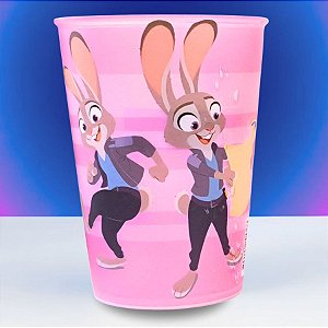 Copo de Plástico Zootopia - Judy - 320ml - Disney Original - 1 unidade - Plasútil - Rizzo