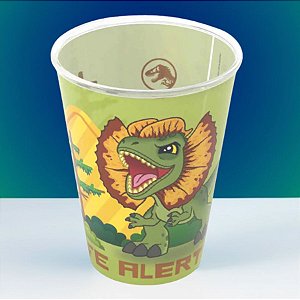 Copo de Plástico Dinossauros - Wild Life Alert - 280ml - 1 unidade - Plasútil - Rizzo