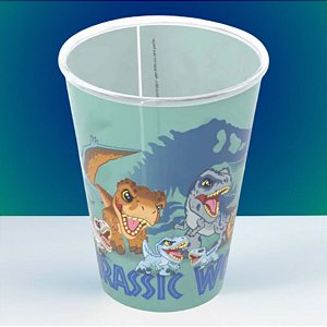 Copo de Plástico Dinossauros - Jurassic World - 280ml - 1 unidade - Plasútil - Rizzo