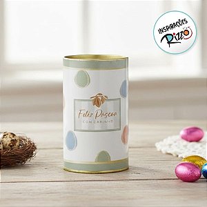 Lata Rígida Para Ovos de 500g - Tonal - Verde - 12,5x22cm - 1 unidade - Cromus - Rizzo