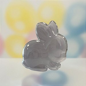 Potinho de Páscoa em Acrílico Coelhinho - Branco - 8x7cm - 10 unidades - Rizzo