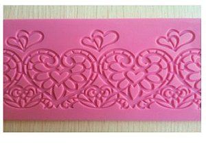 Molde de Silicone Coração S15 Molds Planet Rizzo Confeitaria