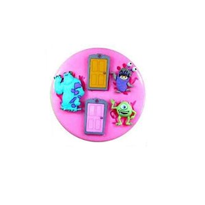 Molde de Silicone Monstros SA S416 Molds Planet Rizzo Confeitaria