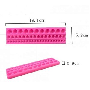 Molde de silicone Cordão Concha S174 Molds Planet Rizzo Confeitaria