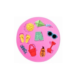 Molde de Silicone Praia S346 Molds Planet Rizzo Confeitaria