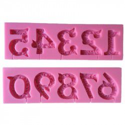 Molde de silicone Números S188 Molds Planet Rizzo Confeitaria