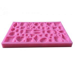 Molde de silicone Pedraria S97 Molds Planet Rizzo Confeitaria