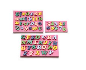 Molde de Silicone Alfabeto S257 Molds Planet Rizzo Confeitaria