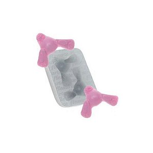 Molde de Silicone Coelho Entocado Ref. 652 Flexarte Rizzo Confeitaria