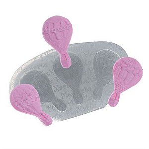 Molde de Silicone Trio de Balões Ref. 46 Flexarte Rizzo Confeitaria