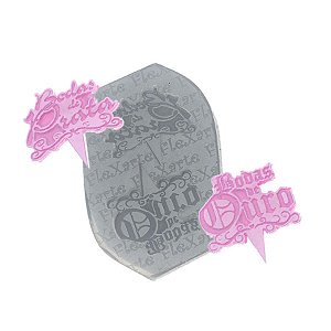 Molde de Silicone Bodas de Ouro e Prata Ref. 328 Flexarte