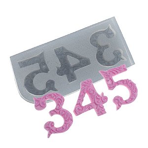 Molde de Silicone Números Grande 3,4,5 Ref. 149 Flexarte