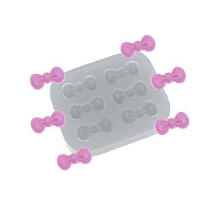 Molde de silicone Sexteto de lacinhos Lusaka Ref. 357 Flexarte