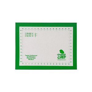 Tapete Profissional Silicone e Fibra de Vidro - 40x30cm - T1 Pink - Prime Chef - Rizzo Confeitaria