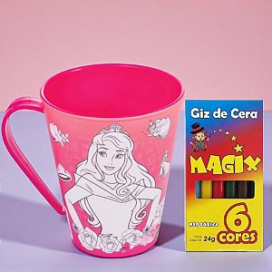 Kit para Colorir Caneca e Giz - Aurora - 1 unidade - Rizzo