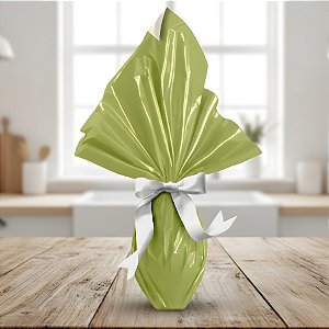 Folha para Ovos de Páscoa Dupla Face - 69x69cm - Marfim/Pistache - 5 unidades - Rizzo