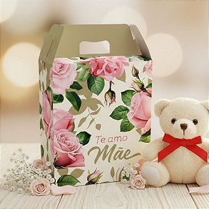 Caixa Maleta Retangular - Mãe Clássica - 21x30x7cm - 5 unidades - Regina - Rizzo