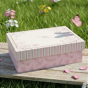 Caixa Retangular com Tampa - Mãe Essência - 20x15x7cm - 5 unidades - Regina - Rizzo