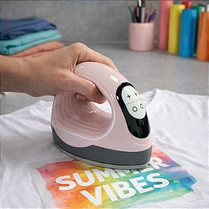 Mini Prensa 3 Plana - Rosa Claro - 110V  - 14,5x8,5cm - 1 unidade - Rizzo