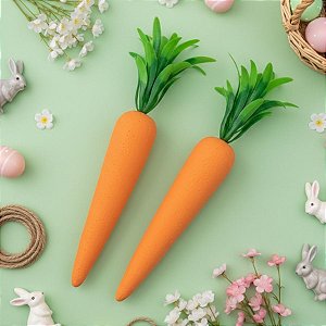 Cenouras Decorativas Lisa - 14cm - 2 unidades - Rizzo