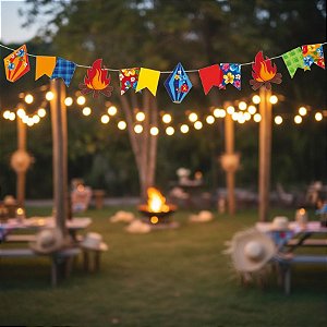 Faixa Decorativa - Arraiá Bão Demais - 1,8m - 1 unidade - Cromus  - Rizzo