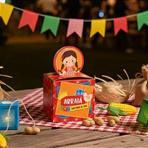 Caixa Pop Up  - Arraiá Arretado - 15cm - 1 unidade - Cromus  - Rizzo