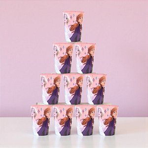 Kit 10 Copos para Lembrancinha - Frozen - 320ml - 1 unidade - Disney Original - Plasútil - Rizzo