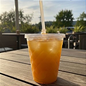 Copo Twister Tampa e Canudo - Cristal - 300 mL - 1 unidade - Rizzo