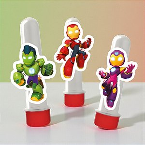 Mini Personagens Decorativos - Homem de Ferro e Seus Amigos - Disney Original - 12 unidades - Regina - Rizzo