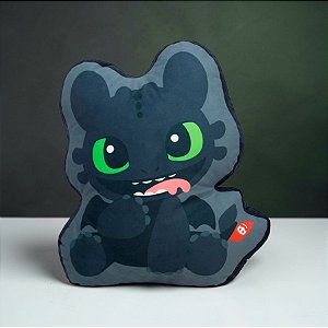 Almofada Formato Banguela - Como Treinar o Seu Dragão - 32x26cm - 1 unidade - Zona Criativa - Rizzo