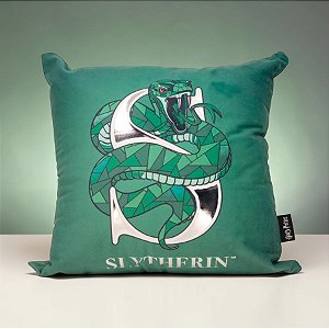 Almofada Sonserina - Harry Potter - 40cm - 1 unidade - Zona Criativa - Rizzo