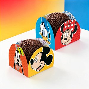 Porta Forminha - Mickey e Amigos - 2,5x3,5cm - Disney Original - 50 unidades - Regina - Rizzo