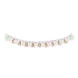 Faixa Decorativa Festa Carrossel - Cromus - Rizzo Festas