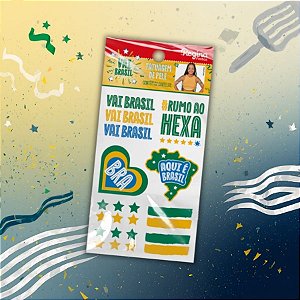 Tatuagem Temporária Para Pele - Copa do Mundo  - 12 unidades - Regina - Rizzo