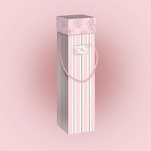 Caixa para Garrafa com Alça -  Mãe Essência - 32x8cm - 5 unidades - Regina - Rizzo