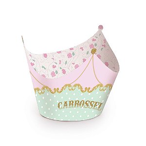 Forminha Wrap para Cupcake Festa Carrossel - 12 unidades - Cromus - Rizzo Festas