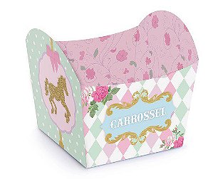 Mini Cachepot Festa Carrossel - 10 unidades - Cromus - Rizzo Festas