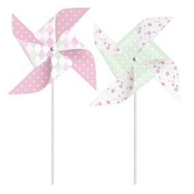 Catavento Decorativo Jardim Borboletas - 8 unidades - Cromus - Rizzo Festas