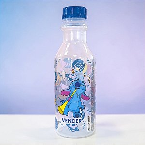 Garrafa Retrô - Stitch Futebol - 500ml - Disney Original - 1 unidade - Plasútil - Rizzo