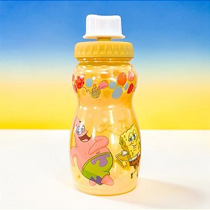 Mini Garrafa Fun Squeeze - Bob Esponja - 300ml - 1 unidade - Plasútil - Rizzo
