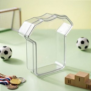 Caixinha Acrílica Transparente - Camisa de Futebol - 8,5cm - 4 unidades - Rizzo