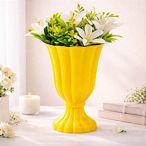 Vaso Decorativo - Slim - Amarelo - 17cm - 1 unidade - Rizzo